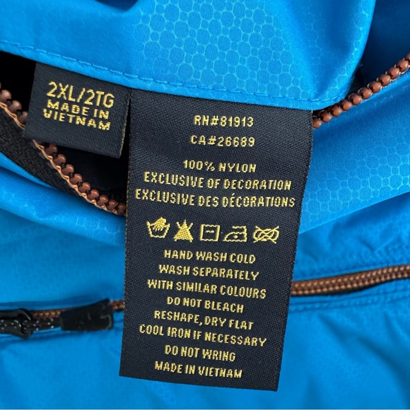 Robert Graham X blue black reversible puffer coat 2XL - Picture 10 of 11